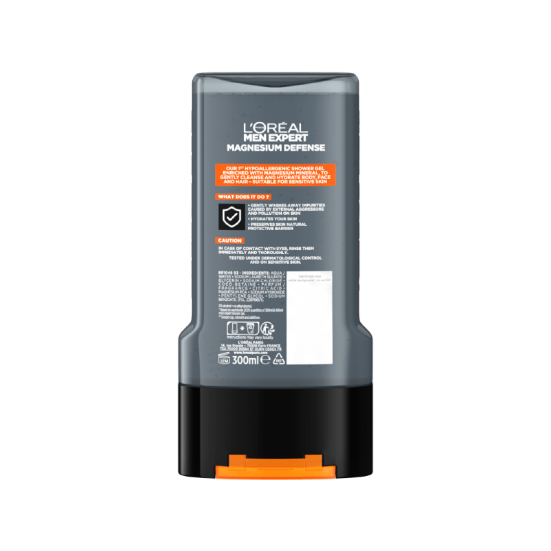 L'Oreal Paris Men Expert Magnesium Defence Shower Gel 300ml